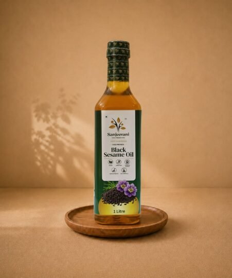 Black sesame Oil Plastic Bottle