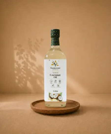 Coconut Oil Glass Bottle