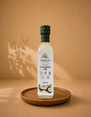 Coconut Oil Glass Bottle (250 ML)