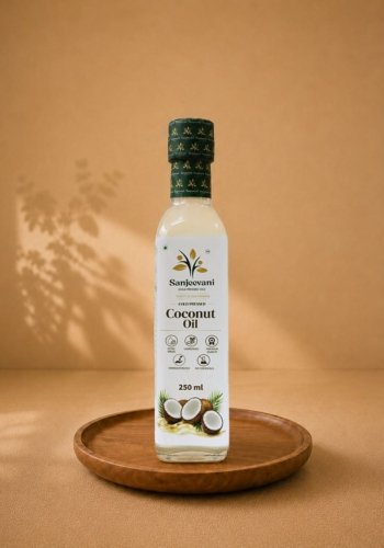 Coconut Oil Glass Bottle (250 ML)