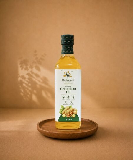 Groundnut Oil Glass Bottle
