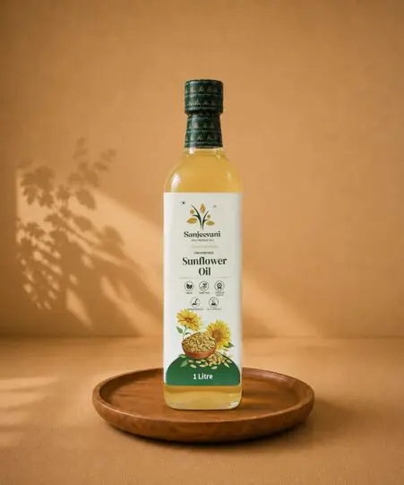 Sunflower Oil Glass Bottle