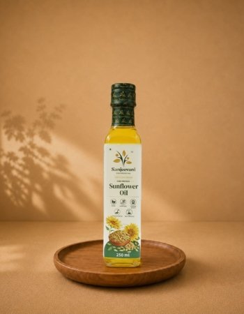 Sunflower Oil Glass Bottle (250 ML)