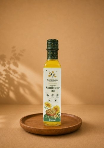 Sunflower Oil Glass Bottle (250 ML)