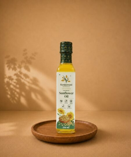 Sunflower Oil Glass Bottle (250 ML)