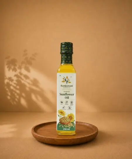 Sunflower Oil Glass Bottle (250 ML)
