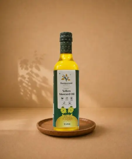 Yellow Mustard Oil Plastic Bottle