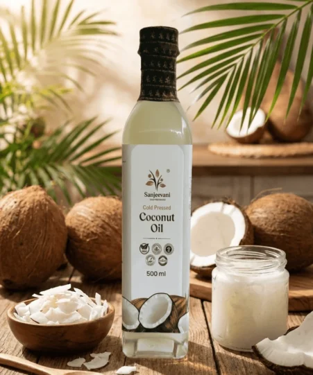 Coconut Oil Glass Bottle (250 ML)