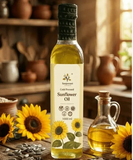 Sunflower Oil Glass Bottle (250 ML)